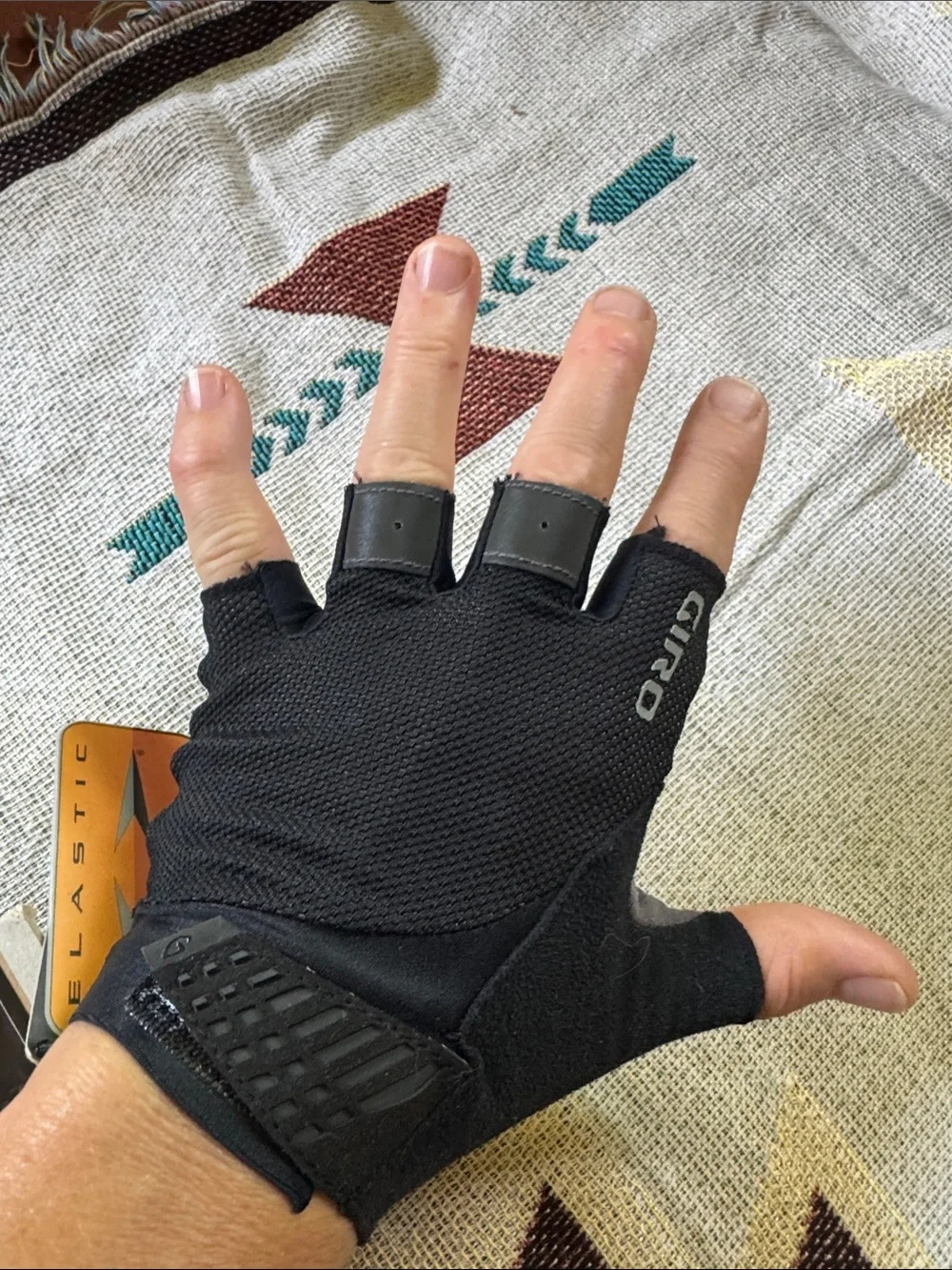Giro bike cycling gloves supernatural padded palm black grey NWT adult small NEW